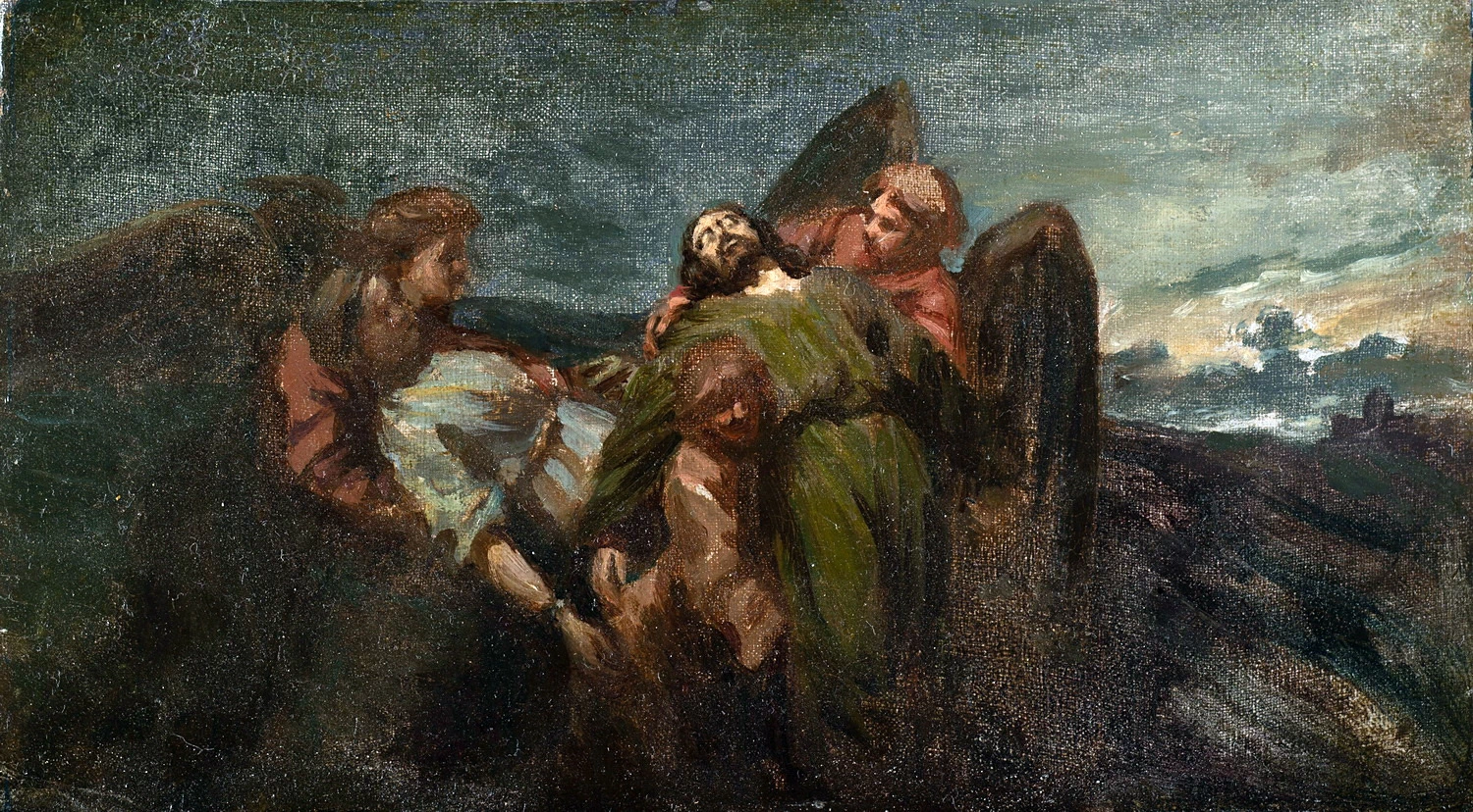 I martiri portati dagli angeli - bozzetto